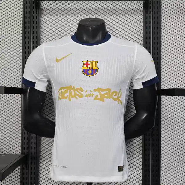 Buy Barcelona White Travis Scott 2024-25 Player Version jersey image 0