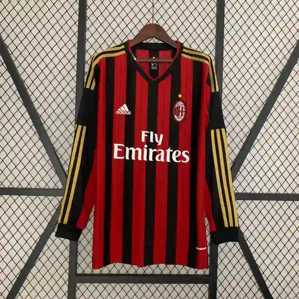 AC Milan Home 2013-14 Full Sleeves Retro Jersey image 0