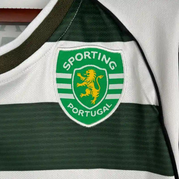 Buy Sporting Lisbon Home 2001-03 Full Sleeves retro jersey image 4
