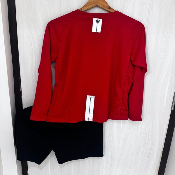 Buy Manchester United Home 2008 Full Sleeves Retro Jersey Set image 3