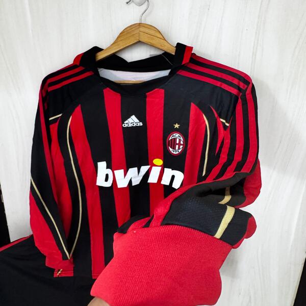 Buy Ac Milan Home 2006 Full sleeves Retro Kit image 7