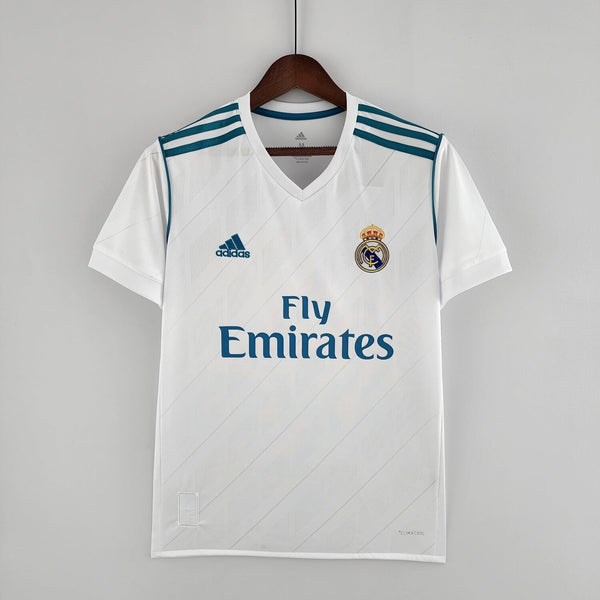 Buy Real Madrid Home 2017-18 Half sleeves Retro jersey customizable image 0