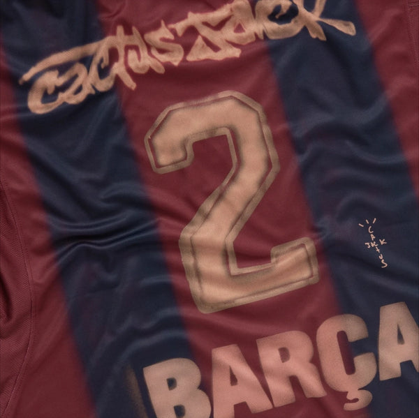 Buy Barcelona Travis Scott x Retro 2000-01 jersey image 1