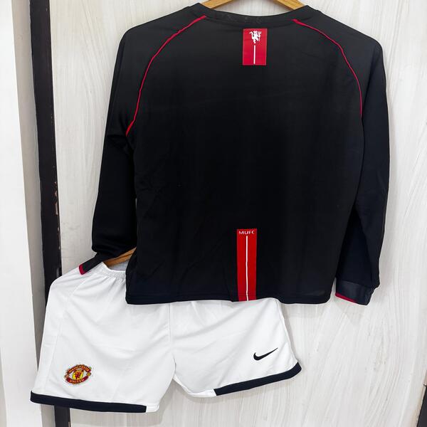 Buy Manchester United Away 2008 Full sleeves Retro Jersey Set image 8