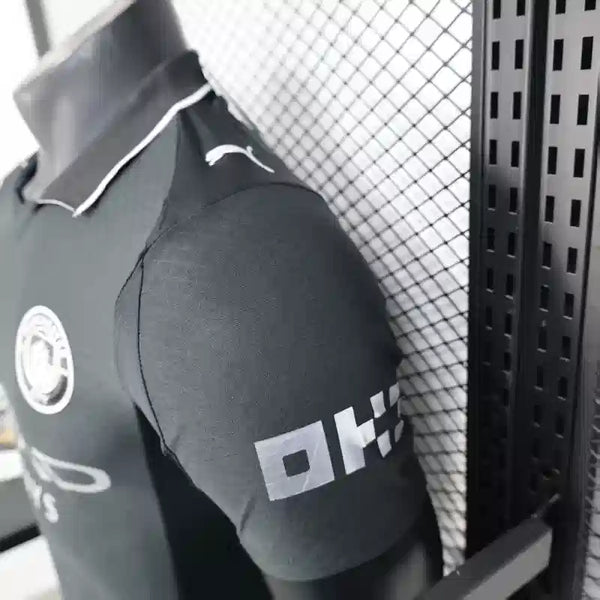 Buy Manchester city Away 2025-26 Black player version Jersey image 3