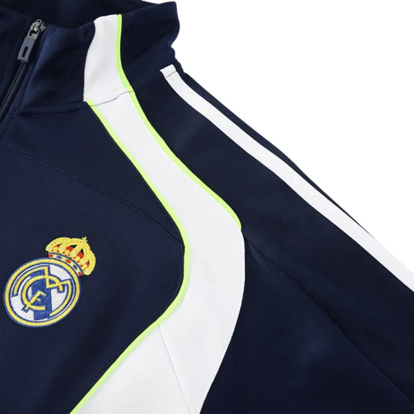 Real Madrid blue White Stripe jacket 25-26 image 2
