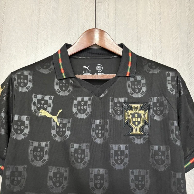 Portugal black special edition 2026 worldcup full sleeves jersey
