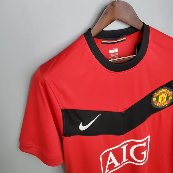 Manchester united home 2009-10 retro jersey image 7