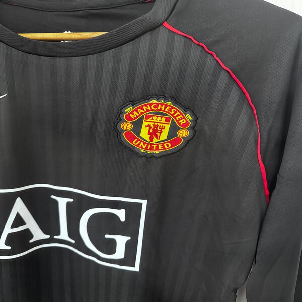 Buy Manchester United Away 2008 Full sleeves Retro Jersey Set image 7
