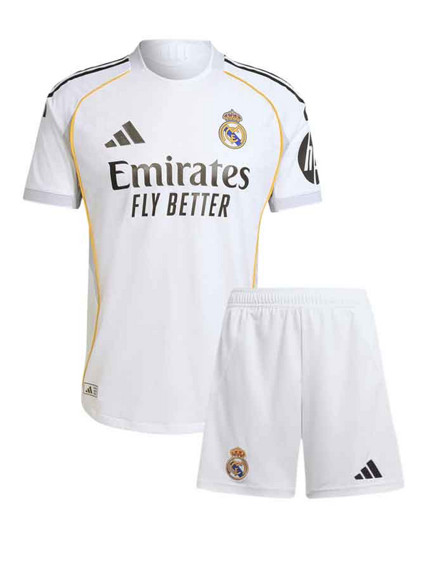 Real Madrid home 2025-26 Jersey with shorts