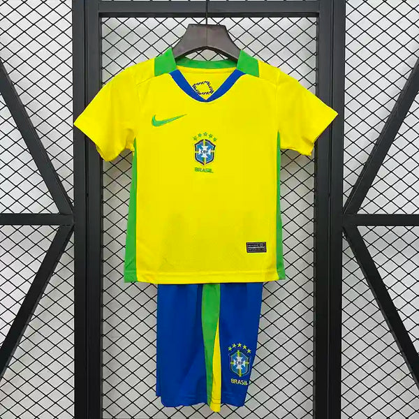 Brazil home 2025 kids jersey