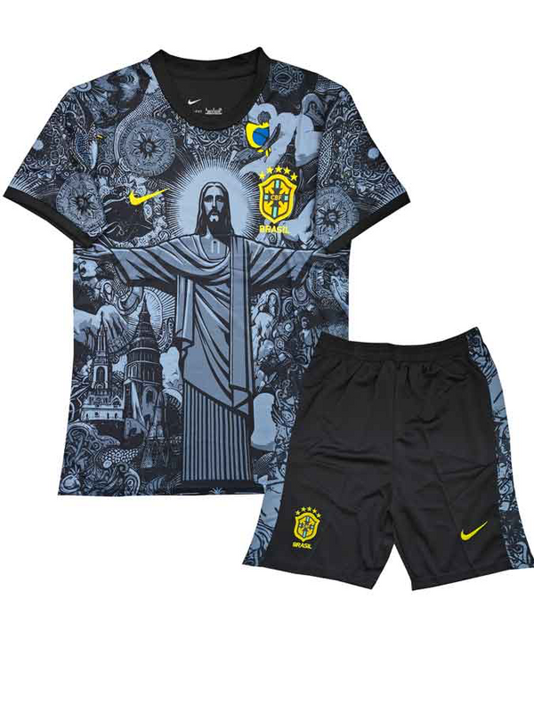 Brazil black 2026 Jesus Christ jersey
