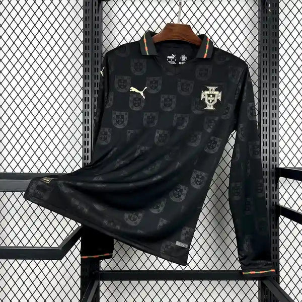 Buy Portugal black 2026 full sleeves worlcup jersey