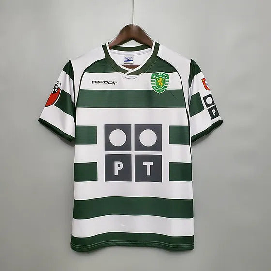 Buy Sporting Lisbon Home 2001-03 retro jersey Customizable - Xtra Large image