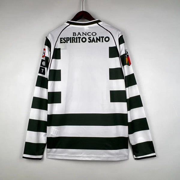 Buy Sporting Lisbon Home 2001-03 Full Sleeves retro jersey image 3