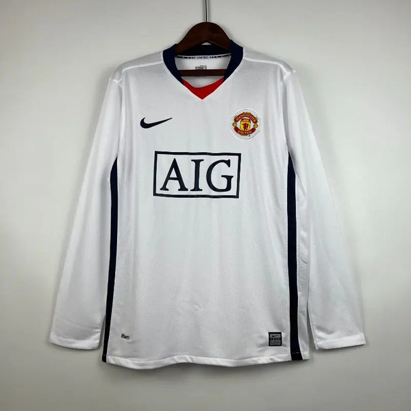 Manchester united away 2008-09 Full sleeves Retro Football jersey image 0