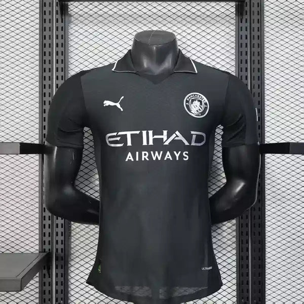 Buy Manchester city Away 2025-26 Black player version Jersey image 0