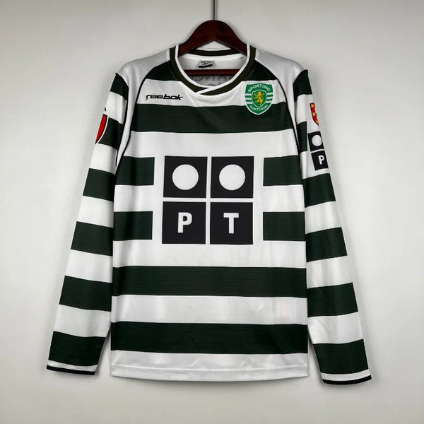 Buy Sporting Lisbon Home 2001-03 Full Sleeves retro jersey image 0