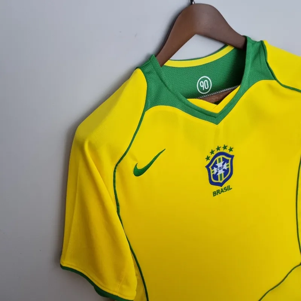 Brazil Home 2004-06 Retro jersey image 5