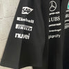 Mercedes AMG Petronas F1 Black 2025 POLO Team T Shirt image 3