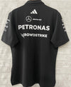 Mercedes AMG Petronas F1 Black 2025 POLO Team T Shirt image 2