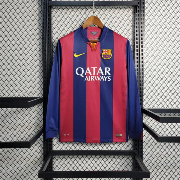 Barcelona Home 2014-15 Retro Full sleeves jersey image 0