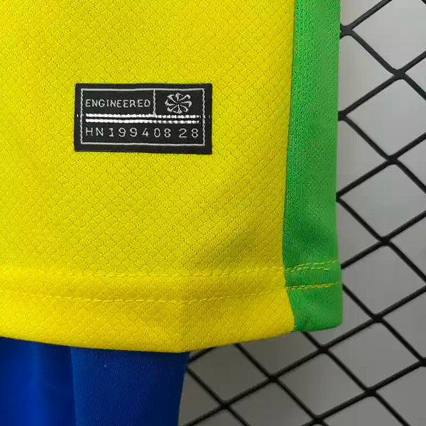 Brazil home 2025 kids jersey
