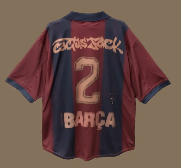 Buy Barcelona Travis Scott x Retro 2000-01 jersey image 2