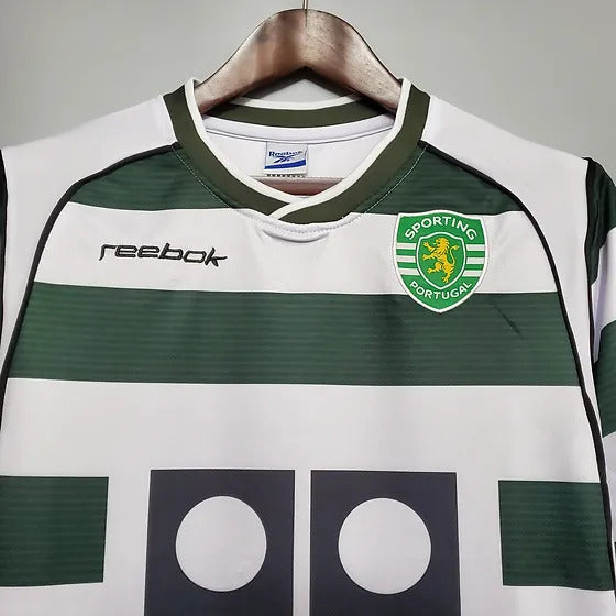 Buy Sporting Lisbon Home 2001-03 retro jersey Customizable image 3
